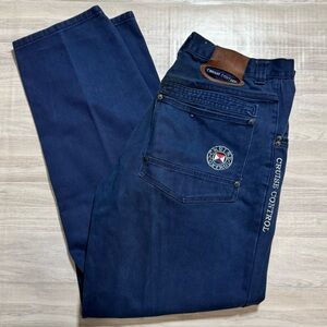 Cruise Control Jeans 32x34 Navy Blue Denim Pants Embroidered Logo Streetwear
